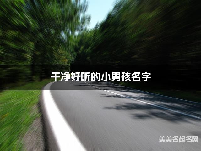 干净好听的小男孩名字（228个最新）