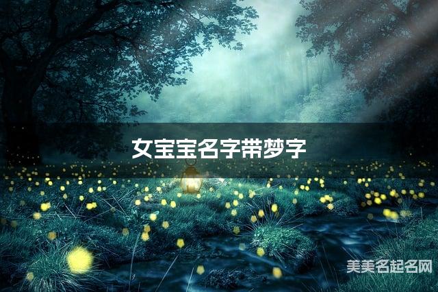 女宝宝名字带梦字 独特新颖的女孩名字