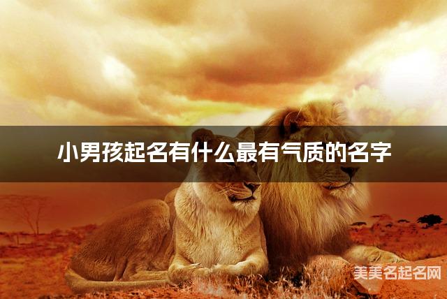 小男孩起名有什么最有气质的名字