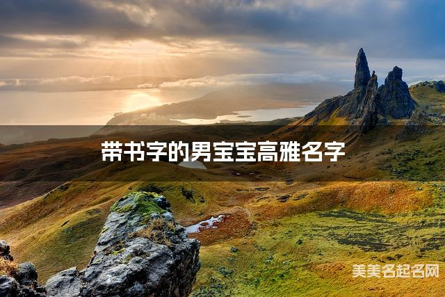 带书字的男宝宝高雅名字