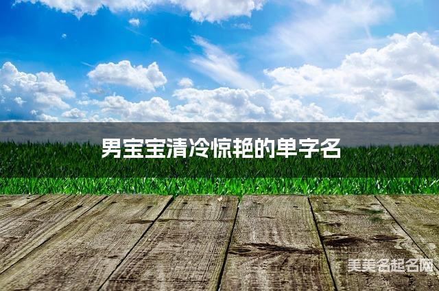 男宝宝清冷惊艳的单字名  有新意的宝宝单字名大全