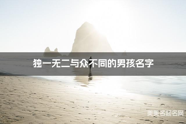 独一无二与众不同的男孩名字