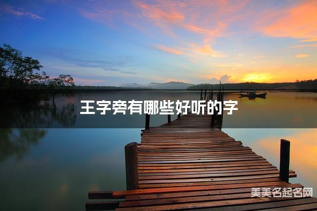 王字旁有哪些好听的字，王字旁的字男宝宝起名字
