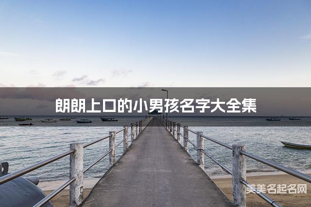 朗朗上口的小男孩名字大全集 有中国文化特色的名字