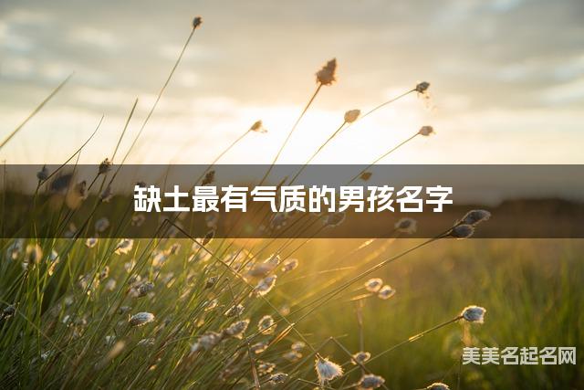 缺土最有气质的男孩名字 有新意的宝宝名字大全