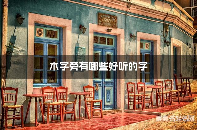 木字旁有哪些好听的字，木字旁的字男宝宝起名字