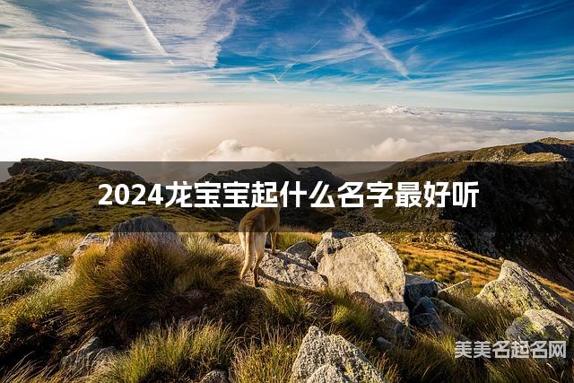 2024龙宝宝起什么名字最好听 宝宝起名推荐(高雅有涵养)