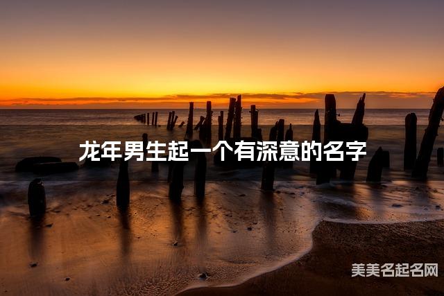 龙年男生起一个有深意的名字