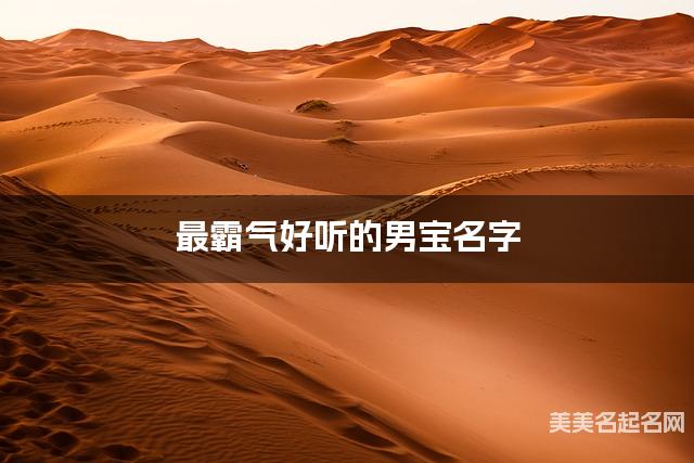 最霸气好听的男宝名字(427个最新)