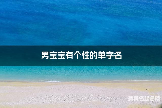 男宝宝有个性的单字名  有灵气的宝宝单字名大全