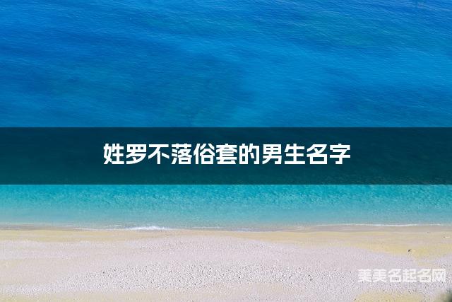 姓罗不落俗套的男生名字