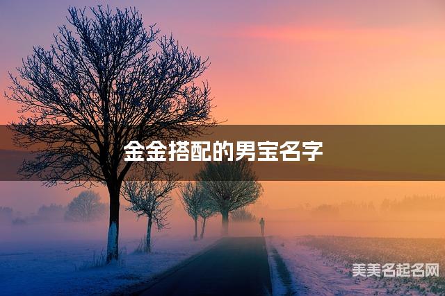 金金搭配的男宝名字 男宝格局大气的名字