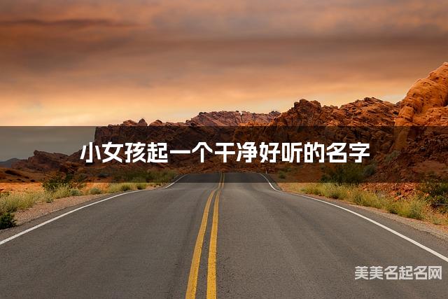 小女孩起一个干净好听的名字