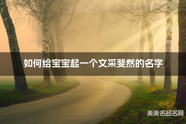 如何给宝宝起一个文采斐然的名字 如何给宝宝起一个文采斐然的名字