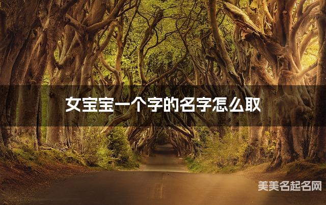 女宝宝一个字的名字怎么取 有寓意的宝宝单字名大全