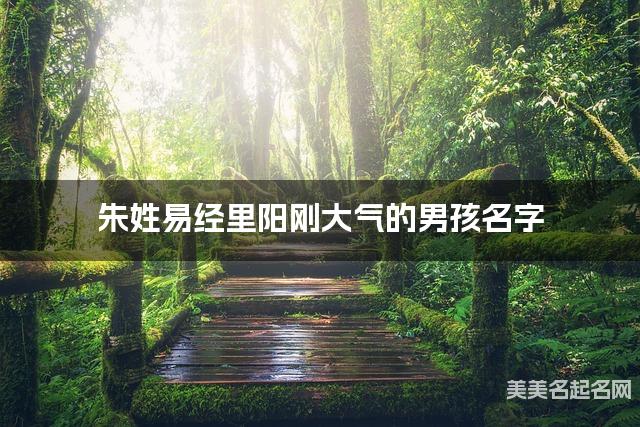 朱姓易经里阳刚大气的男孩名字