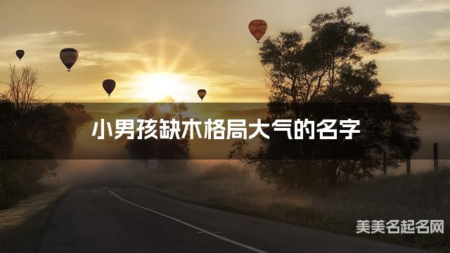 小男孩缺木格局大气的名字 有诗意的宝宝名字大全