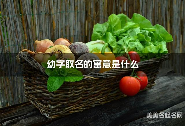 幼字取名的寓意是什么