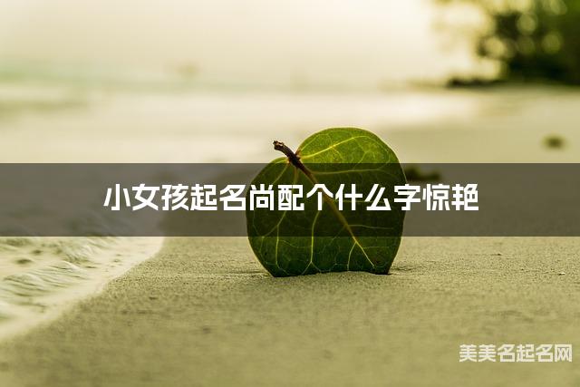 小女孩起名尚配个什么字惊艳