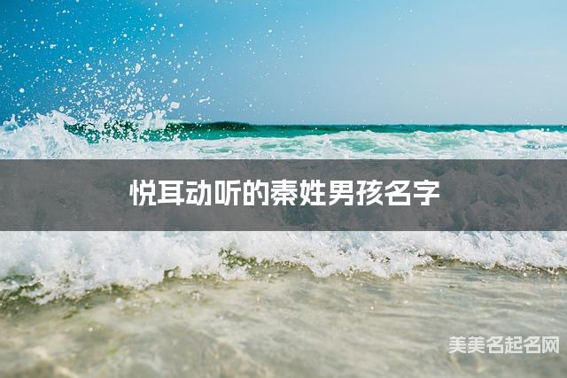 悦耳动听的秦姓男孩名字 悦耳动听的秦姓男孩名字