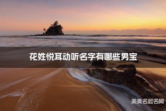 花姓悦耳动听名字有哪些男宝