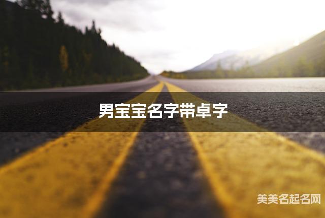 男宝宝名字带卓字 独特新颖的男孩名字