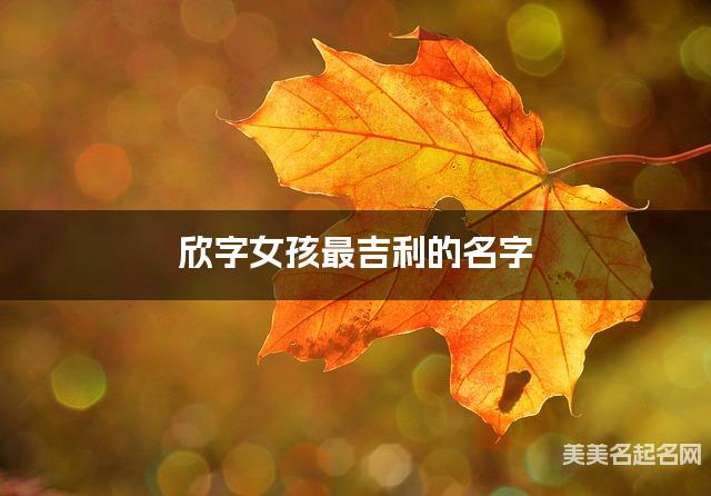 欣字女孩最吉利的名字 带欣字女宝宝有寓意的名字 欣字女孩最吉利的名字 带欣字女宝宝有寓意的名字