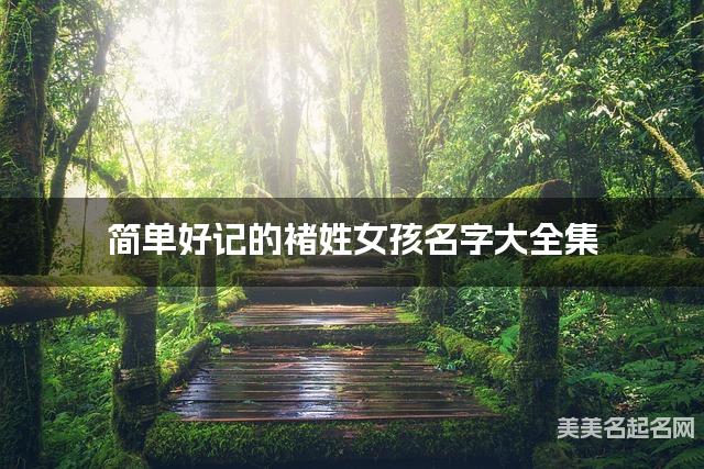 簡單好記的褚姓女孩名字大全集