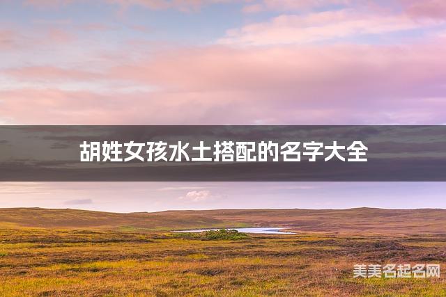胡姓女孩水土搭配的名字大全