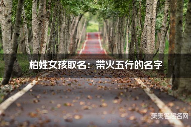 柏姓女孩取名:带火五行的名字(有灵气) 柏姓女孩取名:带火五行的名字(有灵气)