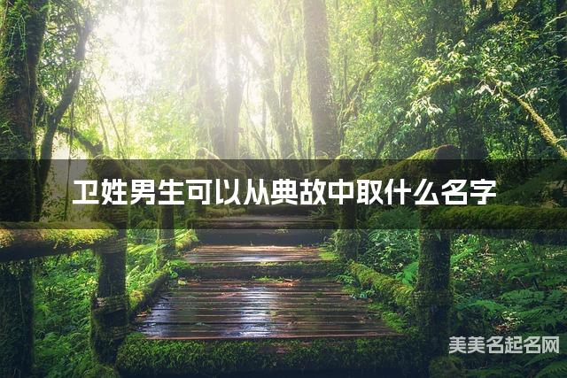 卫姓男生可以从典故中取什么名字