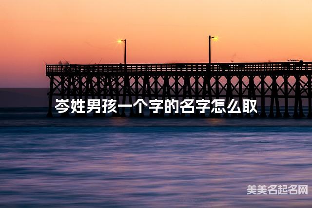 岑姓男孩一个字的名字怎么取 有新意的宝宝单字名大全