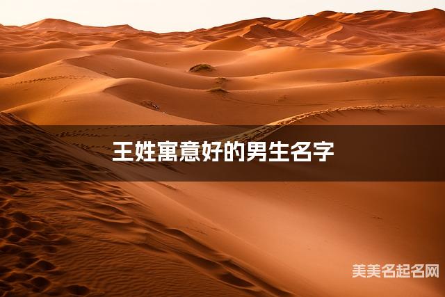 王姓寓意好的男生名字（精选200个）