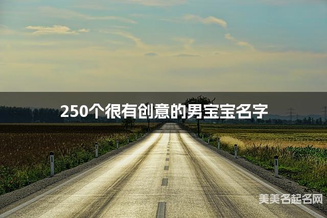 250个很有创意的男宝宝名字