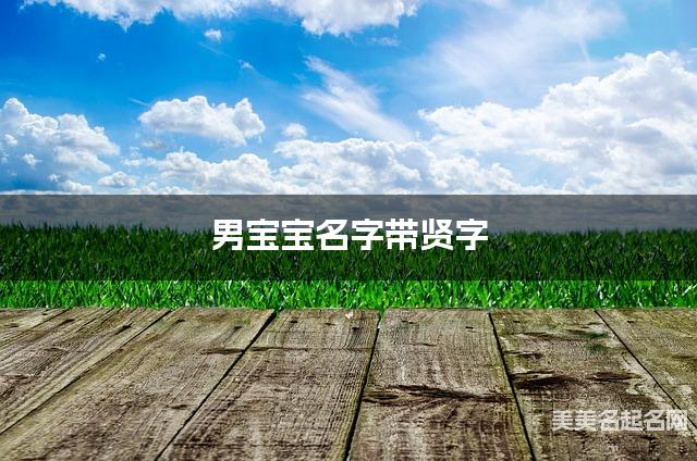 男宝宝名字带贤字 独特新颖的男孩名字 男宝宝名字带贤字 独特新颖的男孩名字
