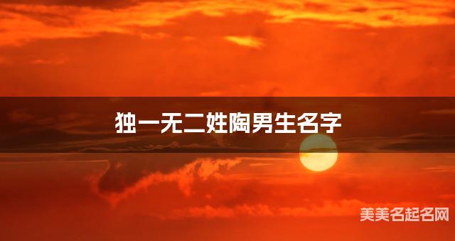 宝宝取名字大全 独一无二姓陶男生名字