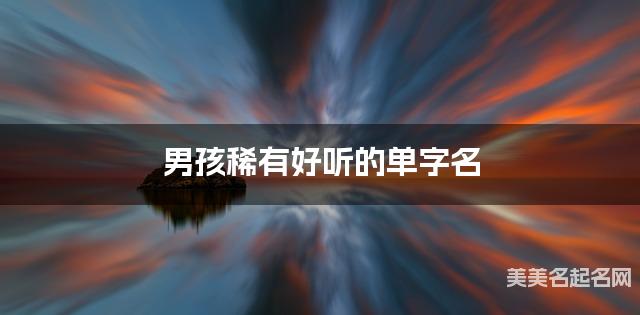 男孩稀有好听的单字名 有诗意的宝宝单字名大全 男孩稀有好听的单字名 有诗意的宝宝单字名大全
