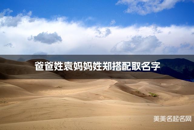 袁姓和郑姓搭配取名好听的小男孩名字有哪些