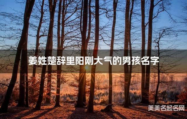 周易取名网 姜姓楚辞里阳刚大气的男孩名字