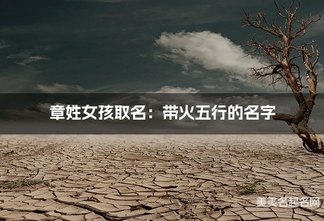 章姓女孩取名：带火五行的名字（有涵养）