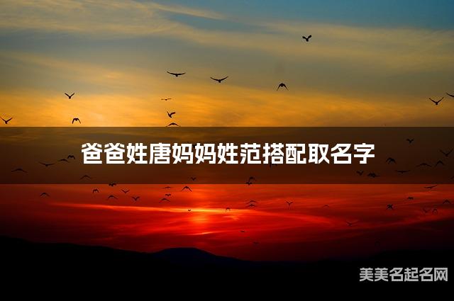 将唐姓和范姓结合取名字，好听有创意的女宝宝名字推荐