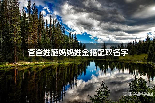 有含义的小男孩名字，爸爸姓施妈妈姓金搭配取名