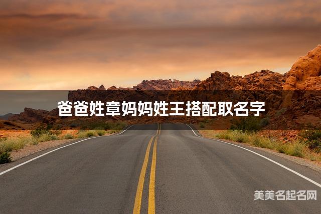 爸爸姓章妈妈姓王搭配取名字