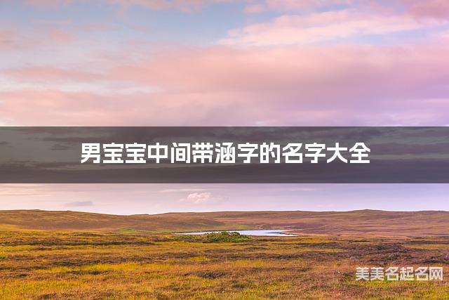 男宝宝中间带涵字的名字大全