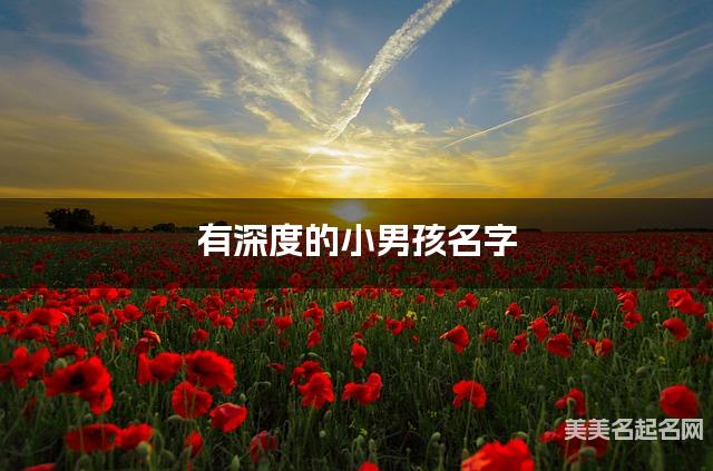 有深度的小男孩名字 292个最有含义的