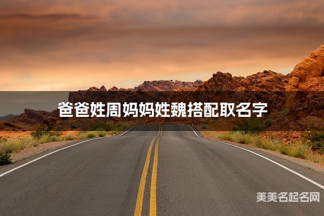 爸爸姓周妈妈姓魏取名字 小女孩气质优雅的名字