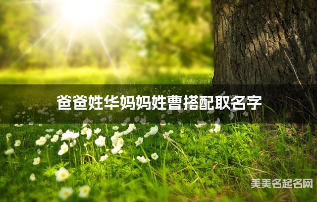 华姓和曹姓搭配取女宝宝名字推荐