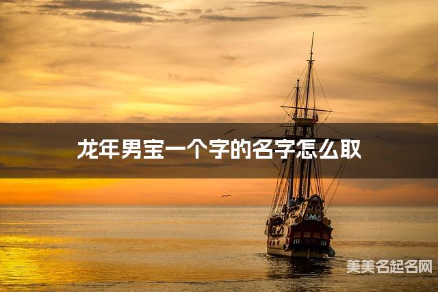 龙年男宝一个字的名字怎么取 有灵气的宝宝单字名大全