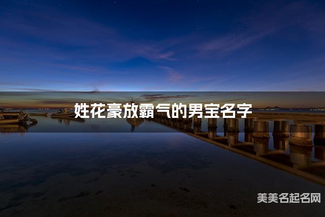 姓花豪放霸气的男宝名字