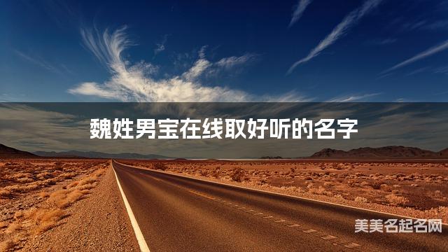 取名字大全女孩免费 魏姓男宝在线取好听的名字